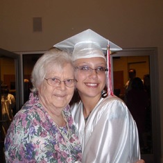 with Rebecca at her junior high graduation, May 2010