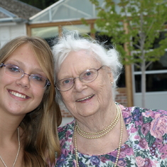 with Rebecca, August 2009
