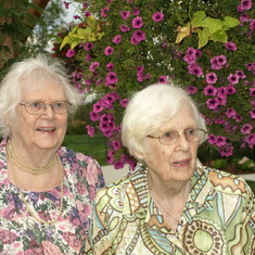 with sister Albe, August 2009