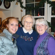Rebecca, Phyllis & Joanne, Christmas 2010