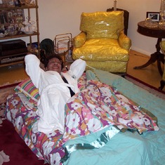 Aunt Tillie's New Blowup Bed For Guest January 2000