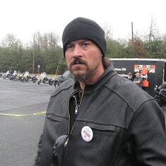 Pitt at the Toys for Tots Run in 2009