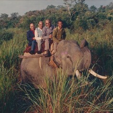 Visit to Kaziranga National Park as Director General of Medical Services, 1990