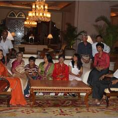 After dinner at Leela Palace Hotel