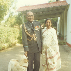 At home on Rajaji Marg 1990