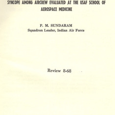 Review published during training in the USA 1968