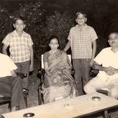 During a visit to brother, Prof Mani Sundaram's home in Regional Engineering College, Trichy. At the Principal's Residence early 70s