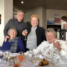 Birthday Brunch for Polly, with Katherine, Shirley, and Don.  Jan 6, 2019