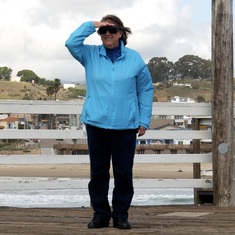 Polly on the wharf in Pismo