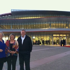 Polly with daughter Diane and son Don going to a concert at Cal Poly SLO