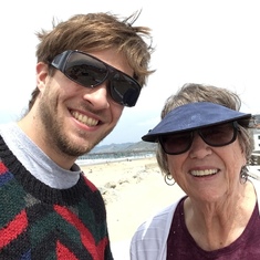 Grandson Greg Sleeter and Grandma Monson, May 18, 2019