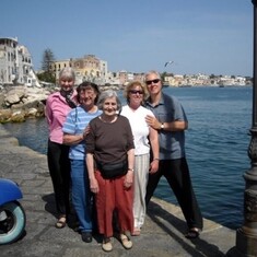 Ischia, Italy seashore with friends