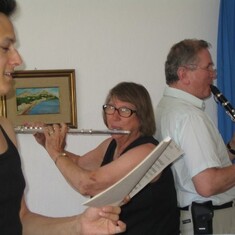 Polly playing flute directed by Aldo de Vero - Ischia Italy