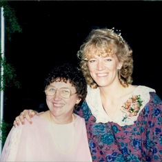 PollyMom and Sherrill: Don and Kim's Wedding; Anaheim, 1987