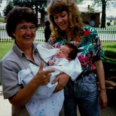 Grandma, Tom and Sherrill: Lodi, CA - 1990