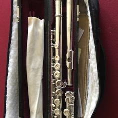 Mom's best friend for 70 years. Her Haynes flute that helped her make the most beautiful music!