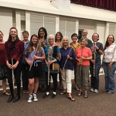 Large flute choir - Aug 2018 - sent in by Lori Meltzer-Sutton