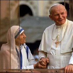 Saint John Paul ii and Saint Teresa of Calcutta