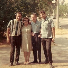mel, grandma, grandpa and dad early 60's
