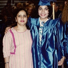 Sangeeta's high school graduation 1994 in Longview, TX.