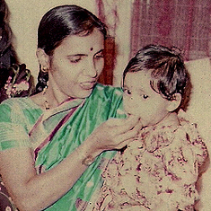 Sangeeta's first birthday.