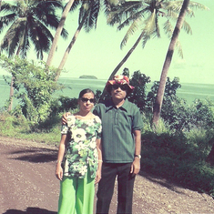 Parents in Fiji Islands in 1974 or 1975.