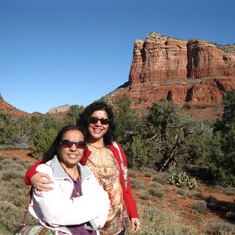 Amma and me together in Arizona! Had a great time with my mother!
