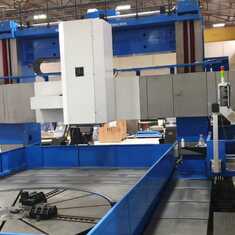 A speciality product of his, Gantry Turing and Machining centre, at a customers site in Kuwait.