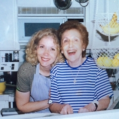 Elaine and Mom - Happy Time in the Kitchen!