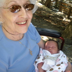 Easter 2009. Yiayia with great-granddaughter, Sofia.