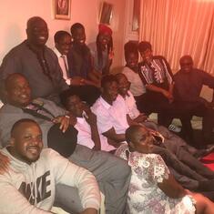 Big D after Prince Ed Akerejola's internment with family, Dada Omolaye's family, London UK-25.5.19