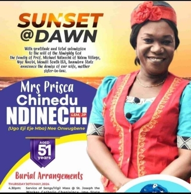 Mrs Prisca Ndinechi