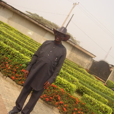 Daddy posing in his Niger-Delta attire