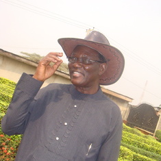 Daddy posing in his Niger-Delta attire