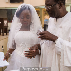 Daddy giving Bunmi's hand out in marriage