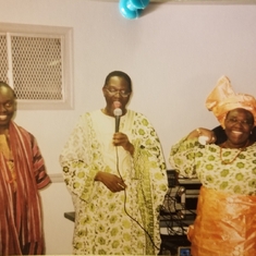 Daddy & Mummy with Dokun at his graduation reception party in Maryland, USA ~ May 2003