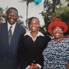Daddy, Mummy & I at my graduation from secondary school~ Maryland, Lagos ~July 2005