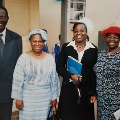 Big Daddy, Auntie Banke Sekoni, Big Mummy and I at my high school graduation from R.I.S.S. , Maryland, Lagos~ July 2005
