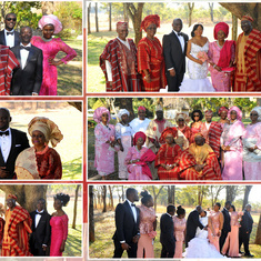 Grandson Deji's wedding in Harare Zimbabwe 2015