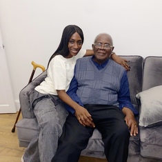 Grandpa and Rere in London, July 2021