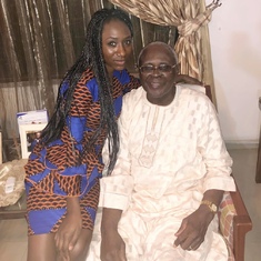 Grandpa and Rere in Ibadan, 1 January 2019