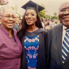At Rere’s graduation ceremony in Leicester, UK, July 2016