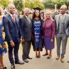 At Rere’s graduation ceremony in Leicester, UK, July 2016