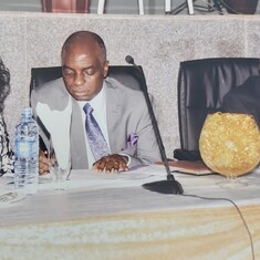 With Bishop Oyedepo and colleague