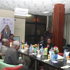 Photo was taken at the send forth dinner organized by the Management of Covenant University for my family in August 2012