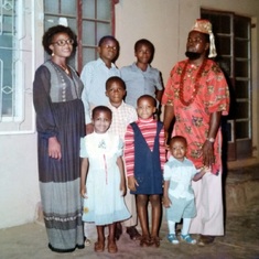 Amandi and his growing family in the early 80s