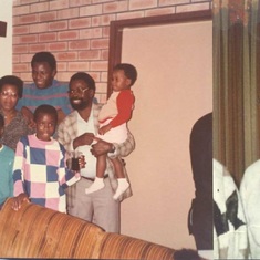 Amandi and family members in the 80s