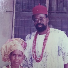 Amandi with his late mom-Mgbaforocha