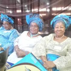 Prof sitting with some elders at the 2nd OLAMIOSA Nat Convention in Ibadan on 7/12/2019