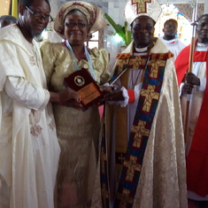 Receiving Award from Church 2016